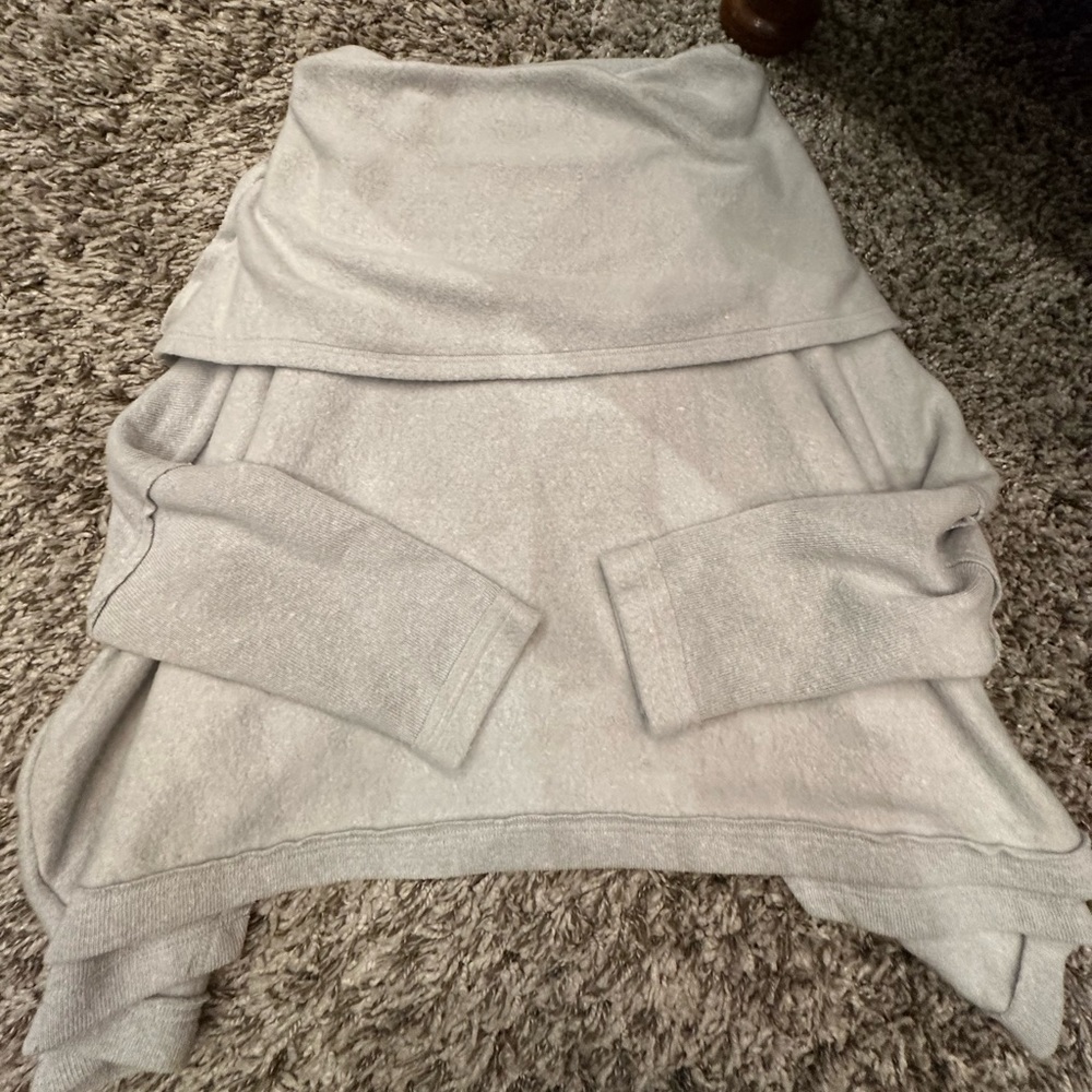 FREE PEOPLE off the shoulder open back sweater